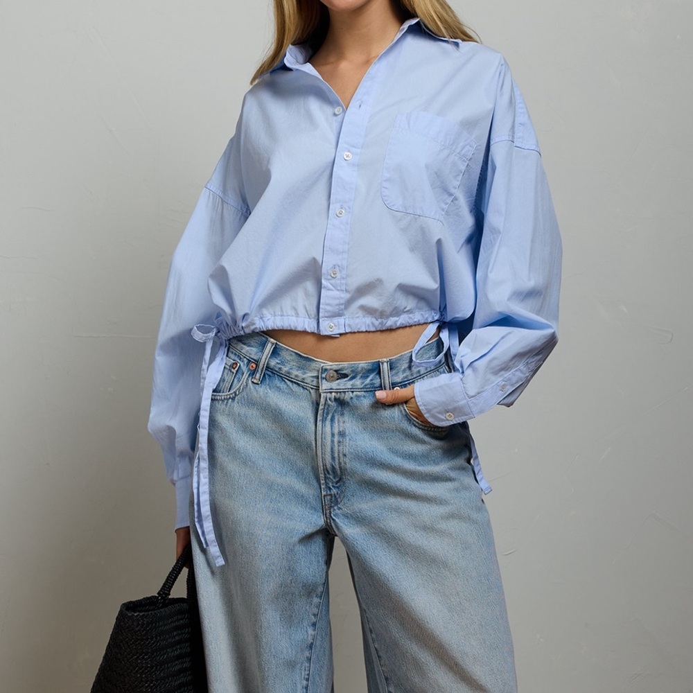 COPY - American eagle poplin long sleeve button up